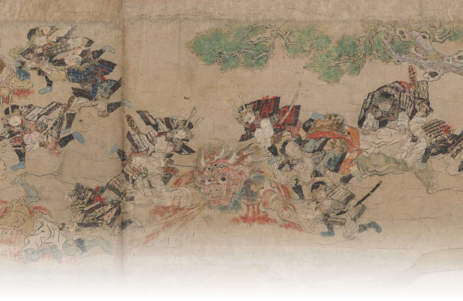 翁の絵画です。 月岡耕漁による浮世絵「「能楽図絵」「二人翁」」